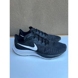 Nike Shoes Mens Size 9.5 Black White Swoosh Air Zoom Pegasus 37 Running Sneakers